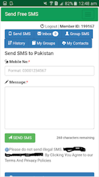 Image 0 for Send Free SMS to Pakistan