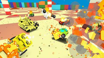 Imagen 2 para Blocky Car Crash Royale