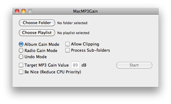 Image 0 for MacMP3Gain