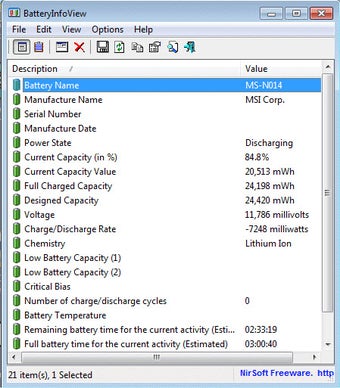 Image 0 for BatteryInfoView