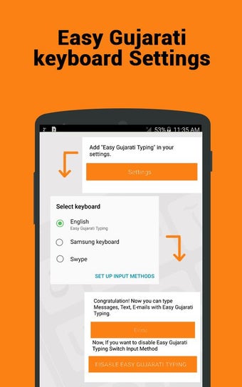 Imagen 1 para Gujarati keyboard- Easy G…