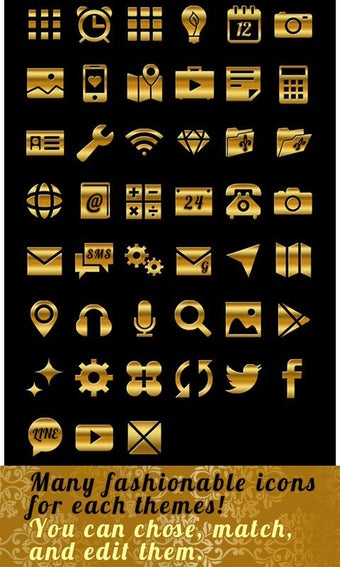 Imagen 3 para Stylish Theme-VIP Gold Ri…