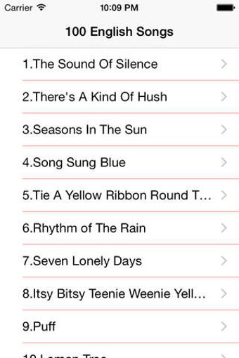 Image 0 for 100 English Songs