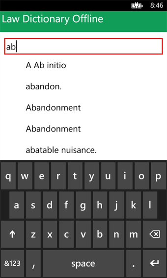Imagen 2 para Law Dictionary Offline fo…
