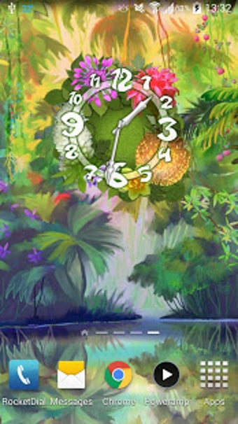 Imagen 1 para Flower Parade Clock widge…