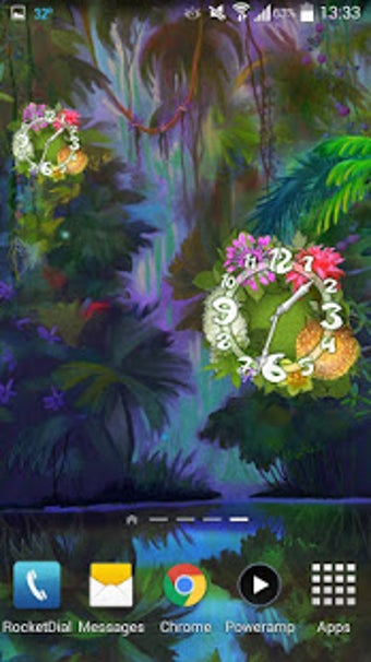 Imagen 0 para Flower Parade Clock widge…