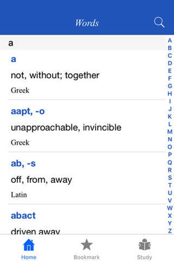Image 0 for English Root Dictionary