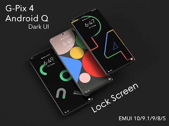 Image 0 for G-Pix 4 Android-Q Dark UI…