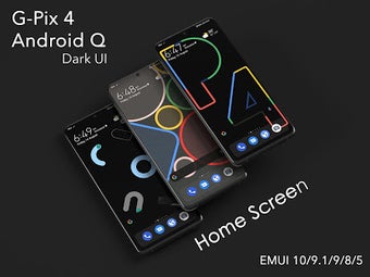 Image 1 for G-Pix 4 Android-Q Dark UI…