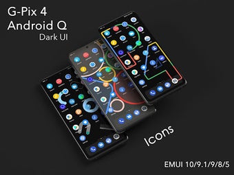 Image 2 for G-Pix 4 Android-Q Dark UI…