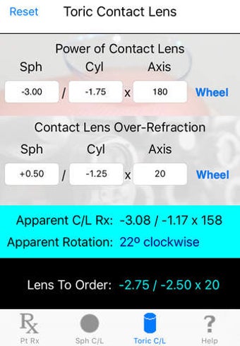 Image 0 for Opticalc Contact Lens Cal…