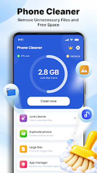 Imagen 0 para Phone junk Storage Cleane…