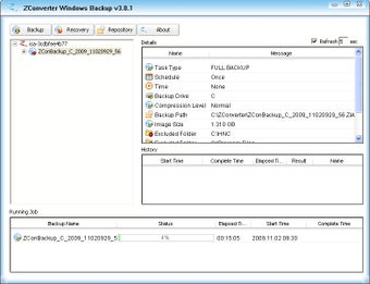 Imagen 0 para ZConverter Windows Backup…