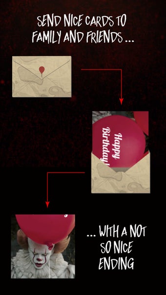 Image 1 for IT Animated Creepy Cards
