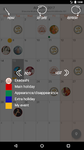 Imagen 1 para Vaishnava Calendar for IS…