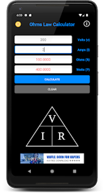 Image 1 for Ohms Law Calculator - FRE…