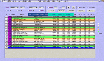 Image 0 for PF Return Forms Generator