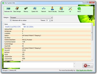 Image 0 for Kiwi System Info