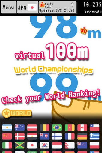 Image 0 for FingerDash - virtual 100m