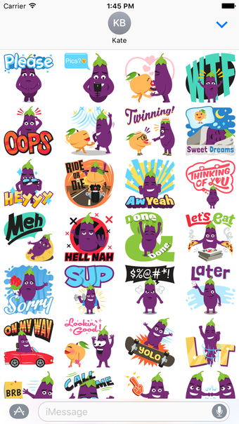 Imagen 0 para Eggplant Life: Emoji insp…