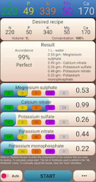 Image 1 for Auto NPK Calculator