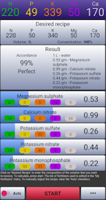 Imagen 1 para Auto NPK Calculator