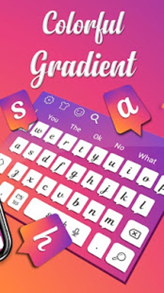 Imagen 1 para Colorful Gradient Keyboar…