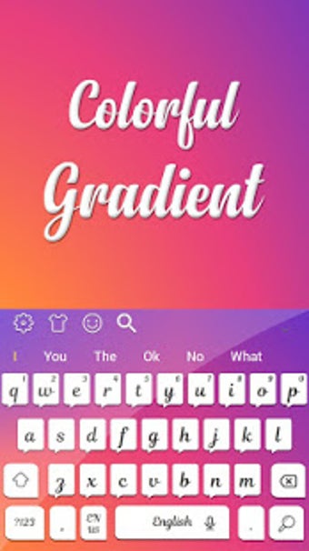 Imagen 0 para Colorful Gradient Keyboar…