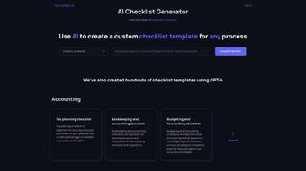 Image 0 for Checklistgenerator