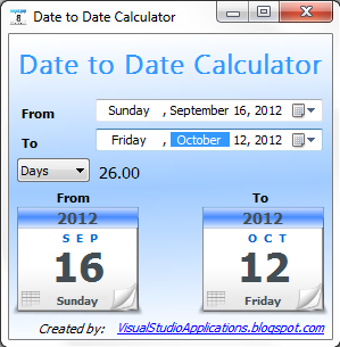 Image 0 for Date to Date Calculator