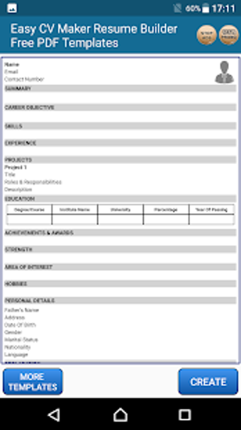 Image 1 for Easy CV Maker Resume Buil…