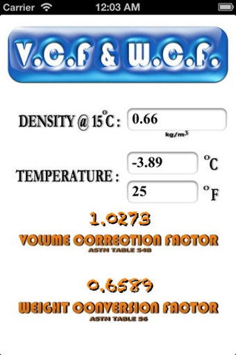 Image 0 for ASTM Table 54B & Table 56…