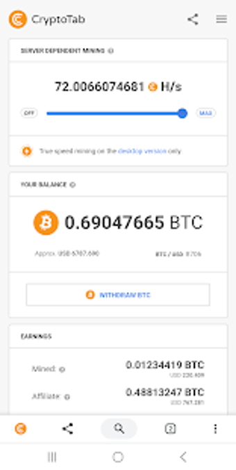 Imagen 1 para CryptoTab Browser
