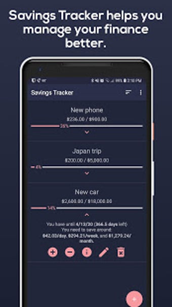 Image 1 for Savings Tracker