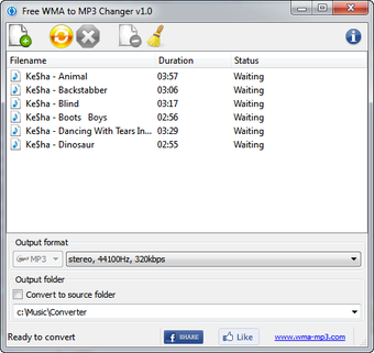 Image 0 for Free WMA to MP3 Changer