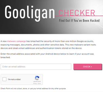 Image 0 for Gooligan Checker