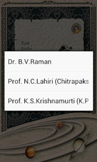 Imagen 1 para Rasi and Nakshatra Finder