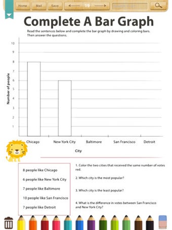 Image 0 for Kids Math:Graphs&Data Wor…