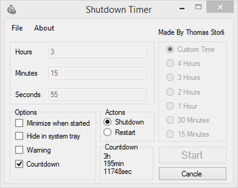 Imagen 0 para Shutdown Timer