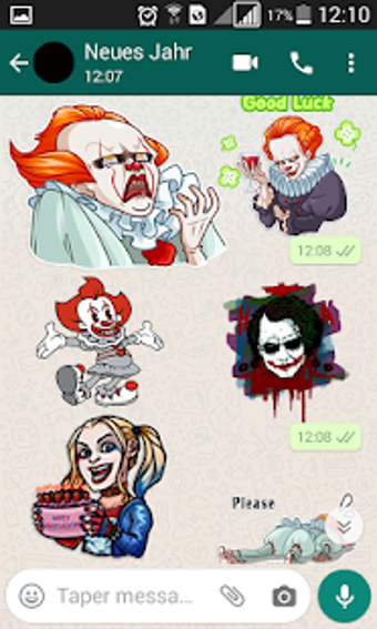 Image 2 for Clown Stickers for Whatsa…
