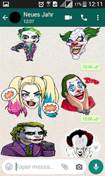 Image 0 for Clown Stickers for Whatsa…