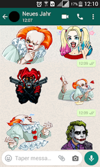Image 1 for Clown Stickers for Whatsa…