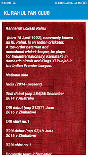 Image 0 for KL RAHUL FAN CLUB