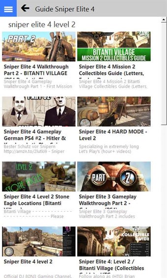 Imagen 1 para Guide Sniper Elite 4 for …
