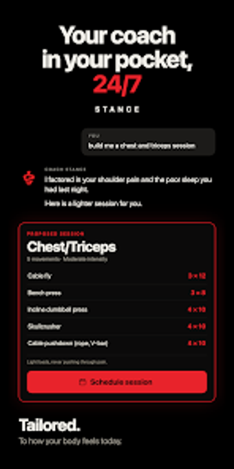 Image 0 for Stance: AI Workout Coach