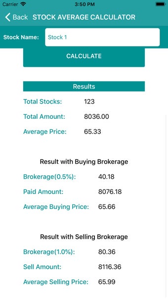 Image 1 for Stock Average Price Calcu…