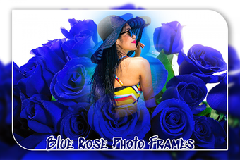 Imagen 3 para Blue Rose Photo Frame