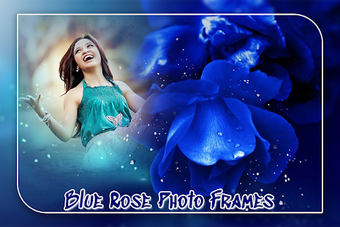 Imagen 1 para Blue Rose Photo Frame