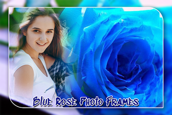 Imagen 0 para Blue Rose Photo Frame
