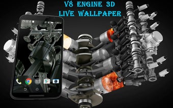 Imagen 1 para V8 Engine 3D Live Wallpap…